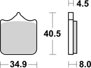 Ktm 690 Smc R [BREMBO] - Street sintered metal brake pads - 07BB33SA