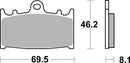 Suzuki Gsf 650 [BREMBO] - Competition Carbon Keramik Bremsbeläge - 07KA13RC