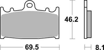 Suzuki Gsf 650 [BREMBO] - Competition Carbon Keramik Bremsbeläge - 07KA13RC