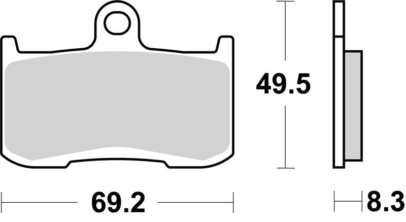 Triumph Daytona 675 [BREMBO] - Competition Carbon Keramik Bremsbeläge - 07KA23RC