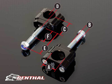 Ktm 790 Adventure [RENTHAL] - 36Tech handlebar mounts Ø36mm Fatbar®36 KTM/Husqvarna