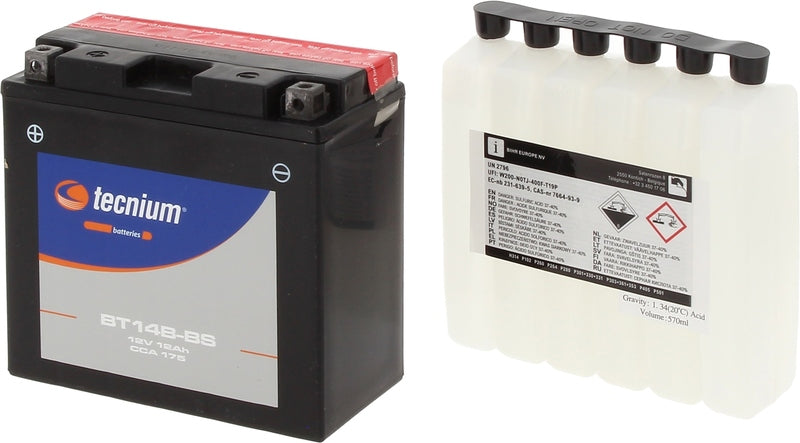 Yamaha Xvs 1100 [TECNIUM] - Maintenance-free battery with acid pack - BT14B-BS