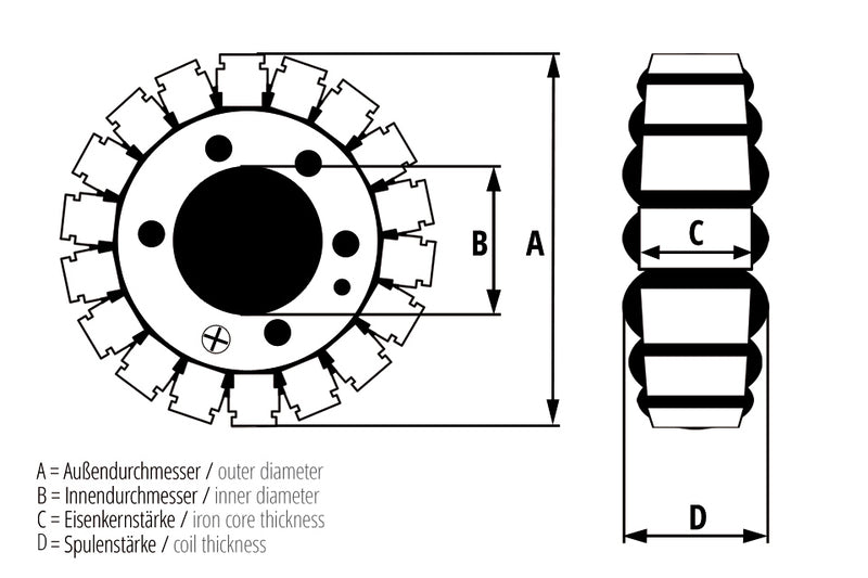Suzuki Dl 1000 V Strom [ELECTROSPORT] - Stator - Suzuki DL 1000 V-STROM