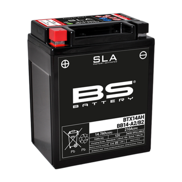 Honda Xlv 750 [BS BATTERY] - SLA Wartungsfreie Batterie Werkseitig aktiviert - BTX14AH/BB14-A2/B2