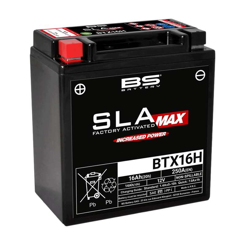 Triumph Tiger Sport 800 [BS BATTERY] - SLA Max Wartungsfreie Batterie Werkseitig aktiviert - BTX16H