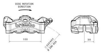 Honda Cb 1000 [BREMBO] - Stylema Bremssattel vorne links schwarz - 0
