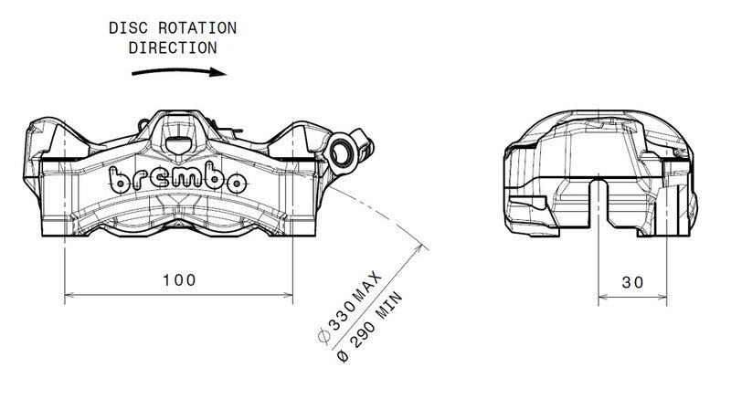 Honda Cb 1000 [BREMBO] - Stylema Bremssattel vorne links Natur