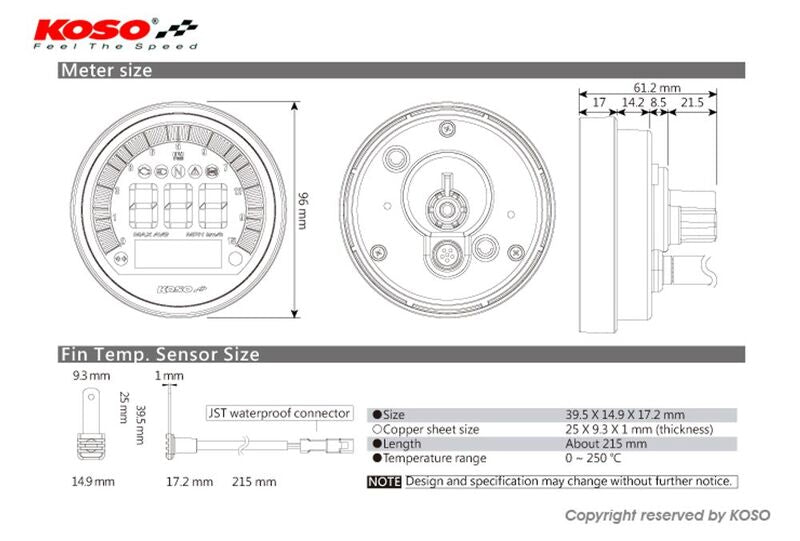 Bmw R Ninet Pure [KOSO] - DL-04 Drehzahlmesser/Tachometer - BMW R Nine T