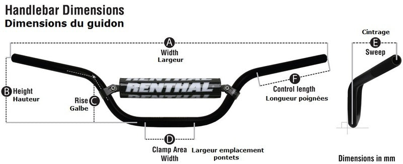 Honda XL 1000 [RENTHAL] - MX/Enduro 7/8" 971 RC handlebars