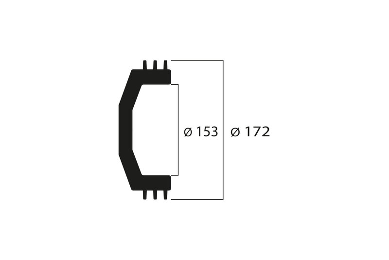Kawasaki J 300 [MALOSSI] - Kupplungsglocke Maxi Wing ø 153 mm