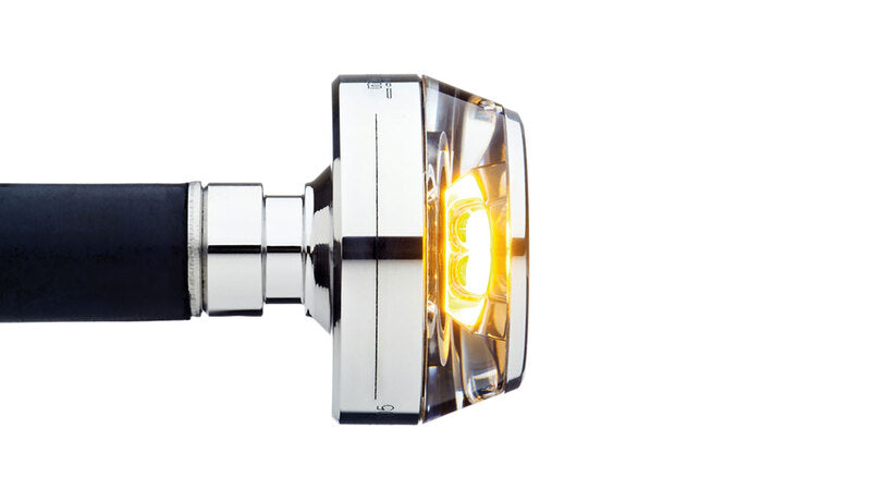 Keeperendblinker Mo.Blaze Disc, right, polished [MotoGadget]