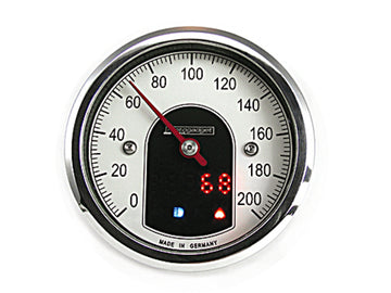Analogous Tacho Motoscope Tiny, polished for motorcycles [MotoGadget]