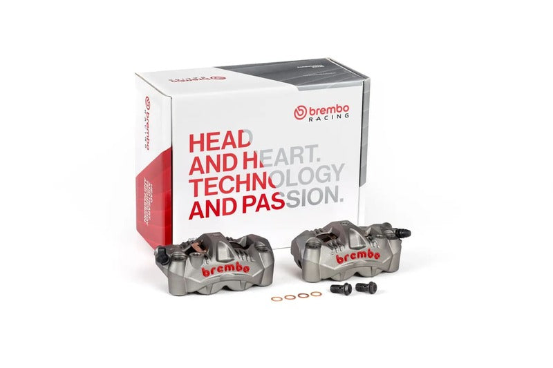 Kawasaki Ninja 1000 [BREMBO RACING] - GP4-RS Pair of front radial brake calipers 4 pistons Ø3mm
