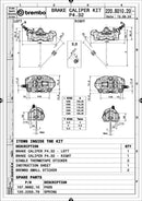 Ducati Hypermotard 939 [BREMBO RACING] - Paar GP4RX - 1mm Bremssättel (CNC-gefräst - verchromt) (mit Belägen)-4