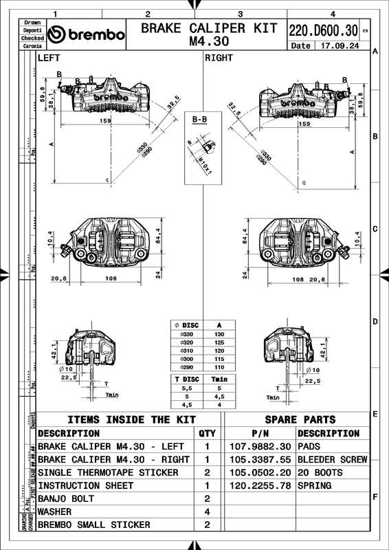 Suzuki Hayabusa [BREMBO RACING] - 18mm GP4-MS Radial-Bremssattel-Kit