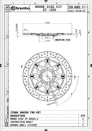 Ducati 749 [BREMBO RACING] - UPGRADE T-Drive schwimmende Bremsscheibe - 208A98511-4