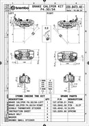 Suzuki Gsx 1300 [BREMBO RACING] - UPGRADE GP4-RB 4-Kolben-Bremssättel (Paar) vorne, Ø 30/34 mm