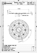 Suzuki Gsx 1000 [BREMBO RACING] - UPGRADE T-Drive floating brake disc - 208A98515