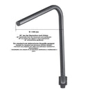 Honda Vt 750 [HIGHWAY HAWK] - Bad Hawk 1 inch handlebar with 3 holes, 845mm wide 370mm high, chrome