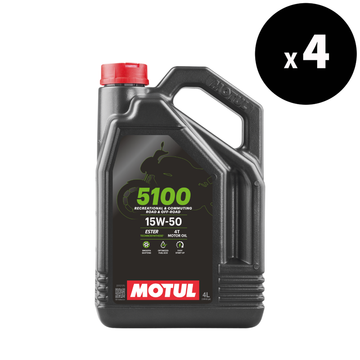 5100 4T Motor oil 15W50 4L - 4 pack [Motul]