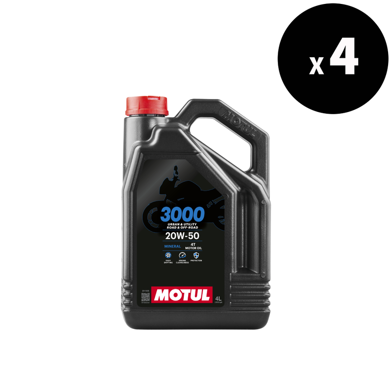 3000 4T Motoröl 20W50 4L - 4er Pack [Motul]
