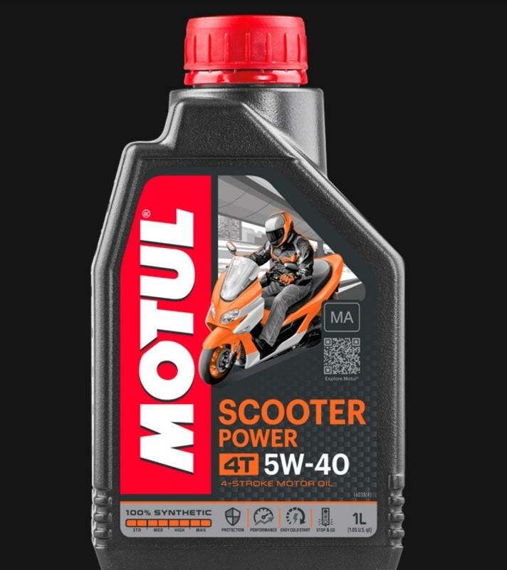 Motorcycle oil kit 5W-40 for scooter, 12x1l [Motul]