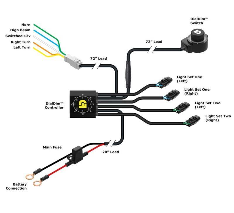 Honda Crf 1100 L Africa Tw [DENALI] - DialDim Kit D3 Fahrlicht