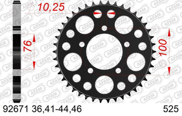 Benelli Leoncino 800 [AFAM] - Chain kit 525XMR3 16/46 Super-reinforced - Standard sprocket - 0