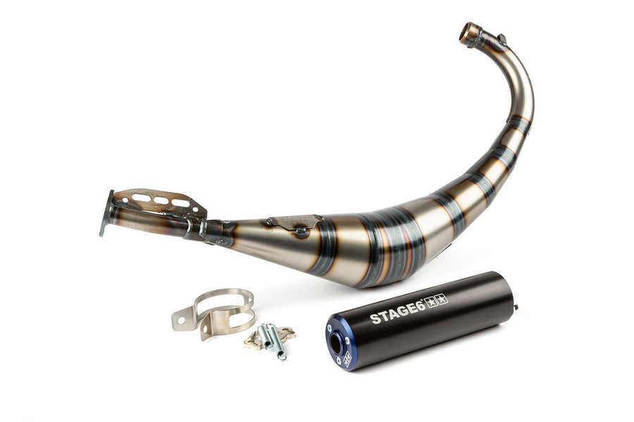 Aprilia SX SM 50 2T D50B0 [2007–] - Exhaust Streetrace Blue Black