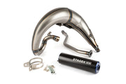 Peugeot XPS-Enduro 50 2T AM6 - Auspuffanlage hochliegend CNC blau/schwarz
