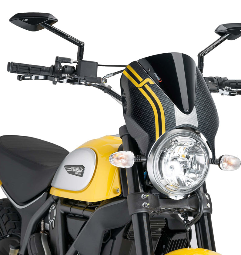 DUCATI SCRAMBLER DESERT SLED [2025] – RetroVision Windshield Visor – Strong