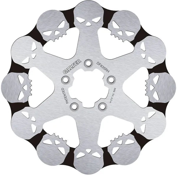 Harley-Davidson Vrscaw 1250 V Rod [2008, 2009-2010, 2010, 2009] - Fixed brake disc Skull - Image 3