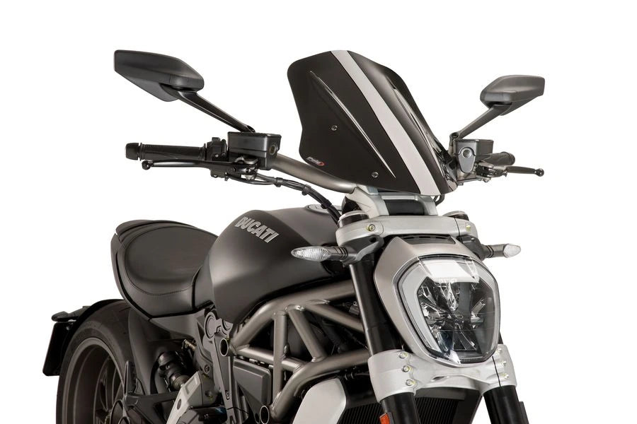 TRIUMPH BONNEVILLE T 120 BLACK [2025] - Verstellbare Touringscheibe | Schwarz | PUIG 8922N