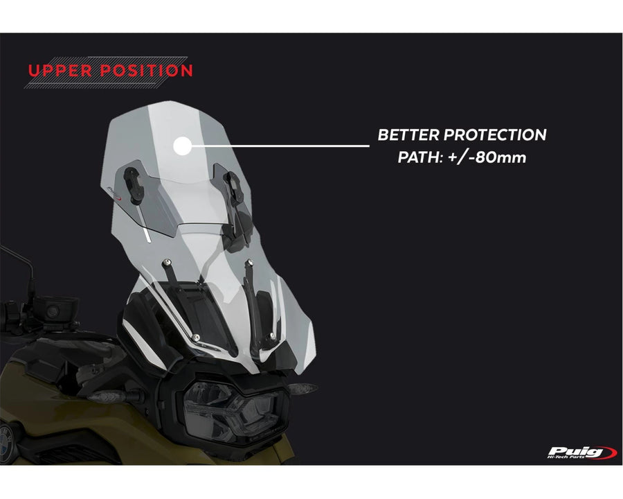 BMW F 750 GS [2024] – Adjustable screen – Transparent