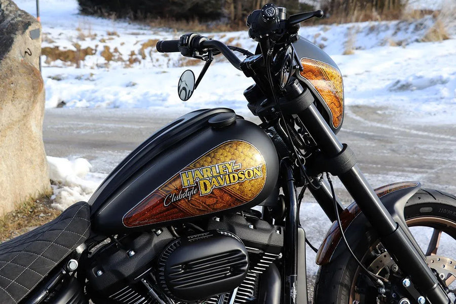 harley davidson fxlrs [CULT WERK] – Dash Cover für Harley