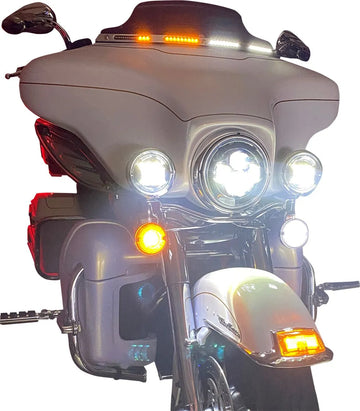 harley davidson flhtcui [CUSTOM DYNAMICS] – Genesis® 4 Dynamic LED Batwing-Scheibenzierleiste - 0