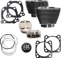 Harley-Davidson Fxlrs 1923 ABS [2025] - 132" Hochverdichtungs- / 136" Big Bore Kit – Oberfläche: Hervorgehobene Lamellen, Black Granite – Merkmal: 0,00 cm³ Kuppelvolumen – Bild 7