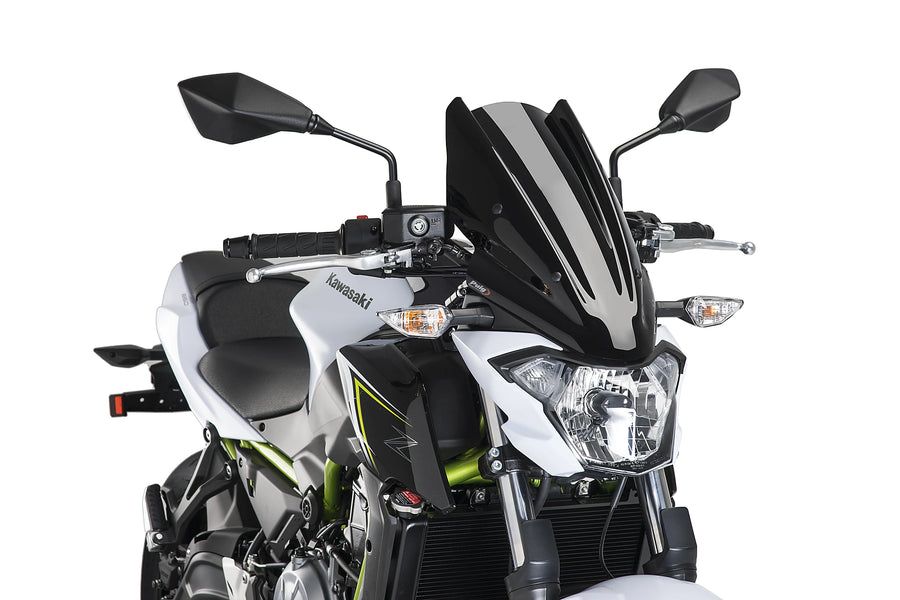 KAWASAKI Z 650 [2019] - PUIG New Generation Touring Windschild | Schwarz | PUIG 9369N
