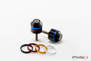 YAMAHA MT-09 TRACER [2017] – Short Bar End Weights with Ring – Black-1
