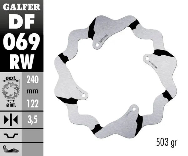 Red Moto CRF 450 RX Supermoto [2017-2018, 2020] - Wave® brake disc - picture 4