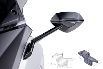 YAMAHA T-MAX 560 TECH MAX [2021] - Rearview mirror adapter for attachment to the - 0