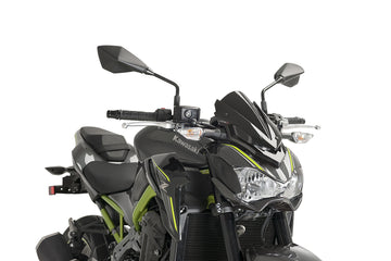 KAWASAKI Z 900 [2019] - New Generation Sport Windschild | Schwarz | PUIG 9689N