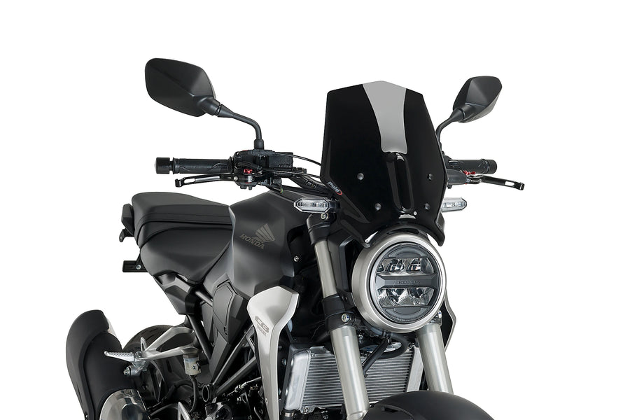 HONDA CB 300 R NEO SPORTS CAFE [2023] - New Generation Sport Windschild | Schwarz | PUIG 9734N