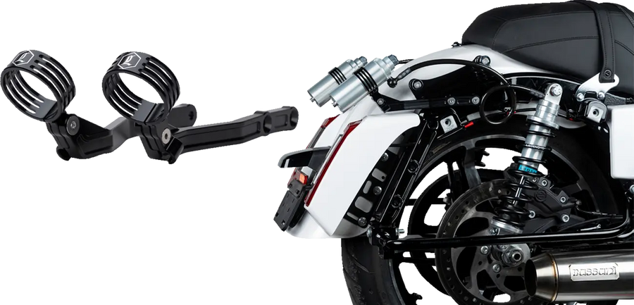 Harley-Davidson FLTRXSTSE 1977 Road Glide ST CVO 121 [2025] - REVO ARC Billet Remote Reservoir External Mounts - Image 3