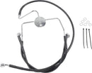 Harley Davidson Flhr [DRAG SPECIALTIES] – Verlängertes Bremsleitungs-Kit aus schwarzem Vinyl
