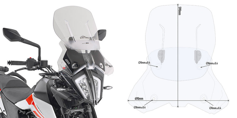 KTM 390 ADVENTURE [2020-2024] - Windshield