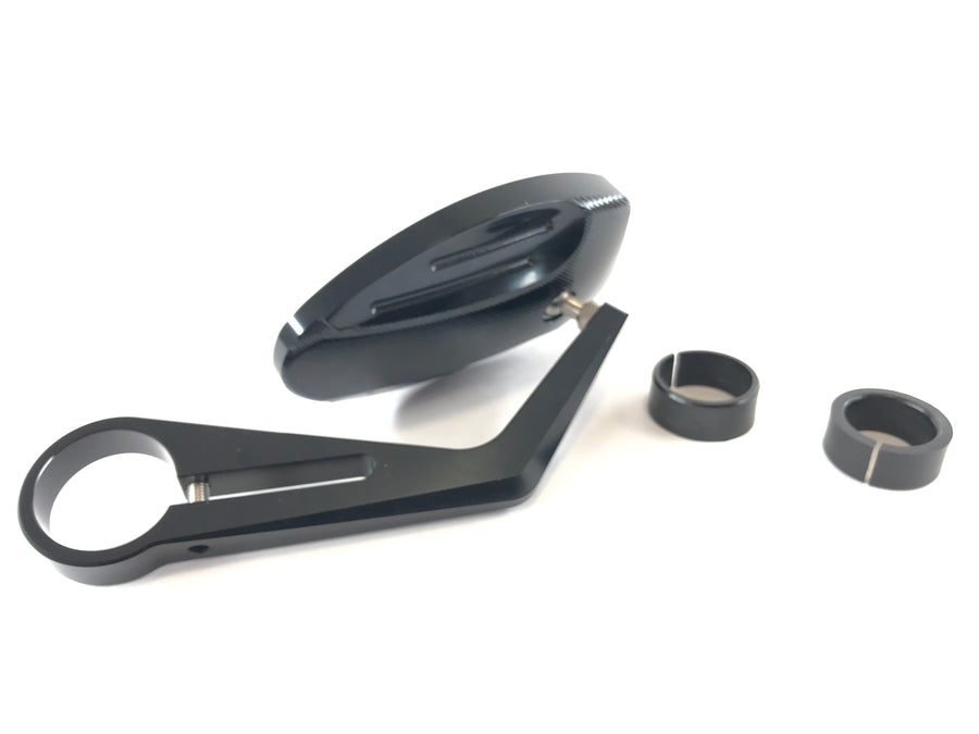 Handlebar end mirror with grooves, as good as new