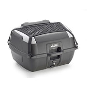 B45 - Monolock top case incl. plate – black plain / 45 liter volume / gray inserts