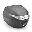 C30NT - Monolock Topcase mit Platte – schwarz, mit transparenten Reflektoren