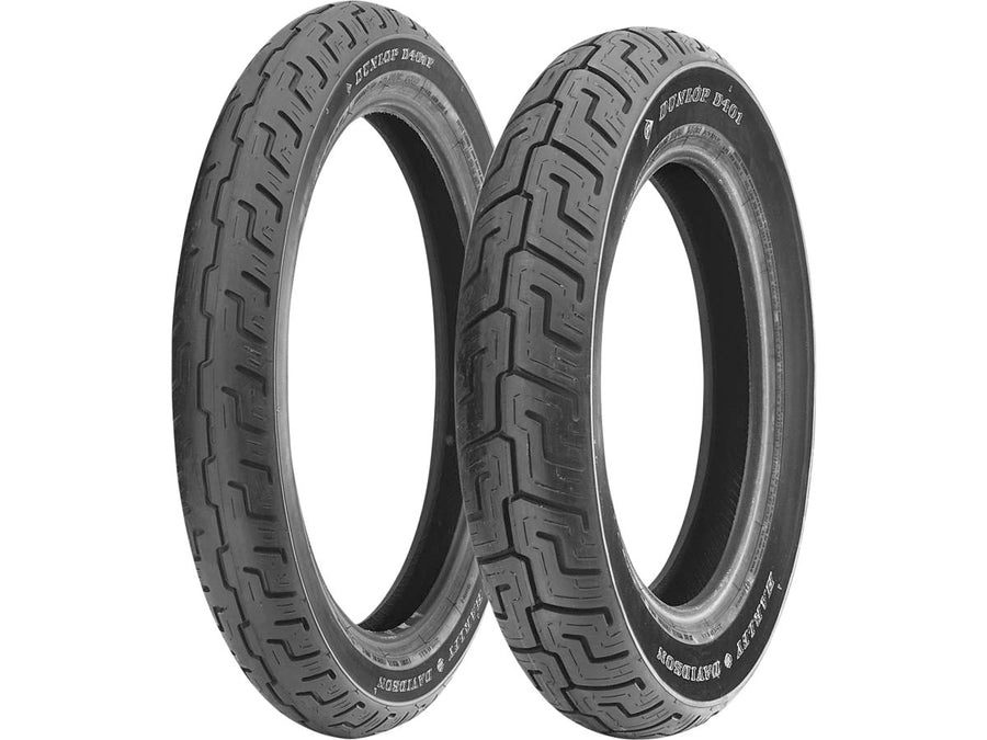 Harley Davidson – D401 Elite Reifen 90/90-19 52H TL Schwarze Wand